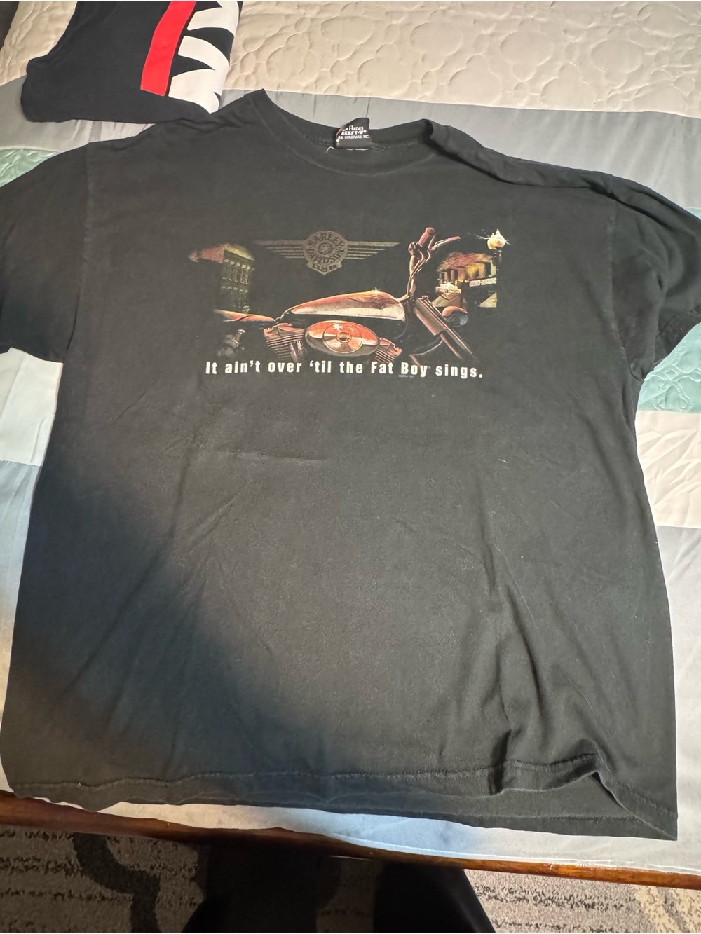 Harley-Davidson Black Short-Sleeve Tee with Motorcycle Graphic